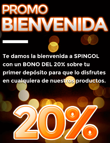 Bono de bienvenida Spingol Bono de bienvenida Spingol