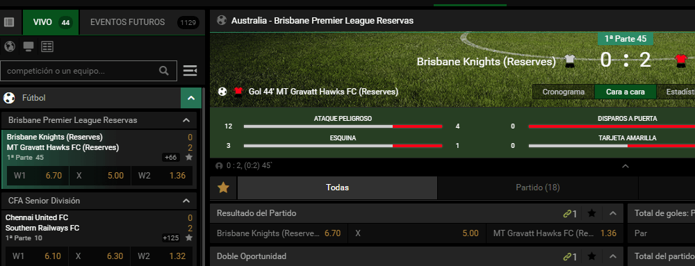 Apuestas en vivo Suprabets