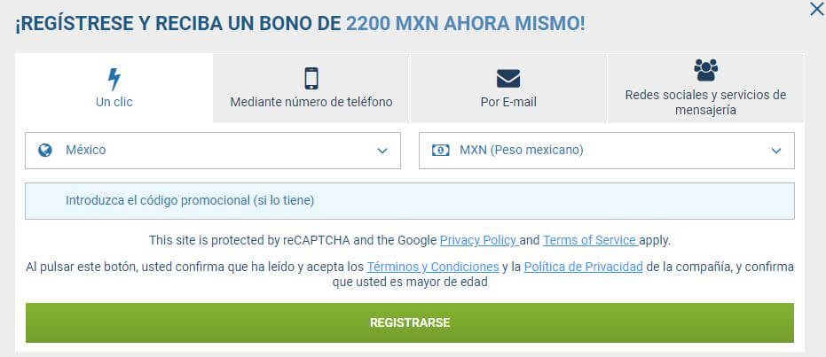 1xbet Bono Deportes Código Promocional 1xbet