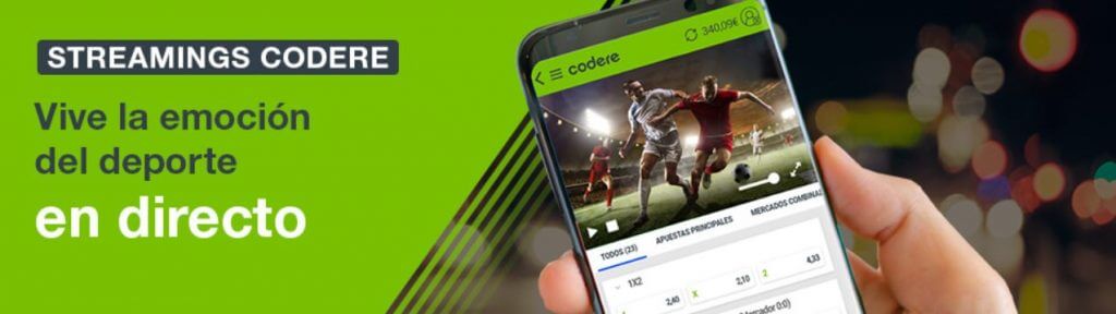 Codere bono México desde el celular Cómo apostar en vivo con Codere
