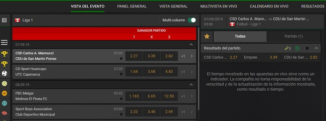 Sportimba Apuestas Mercados de Apuestas