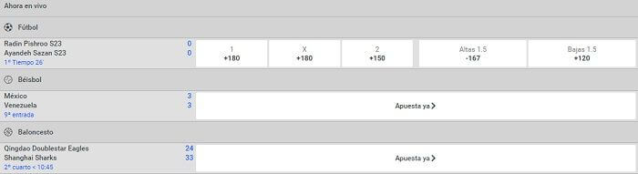 Apuestas en Vivo Codere